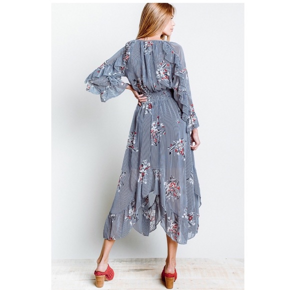 MISA LA - Annalisa Striped Ruffle Dress NWT, Small - Picture 8 of 8